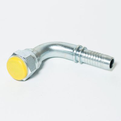 Фитинг DN 10 JIC 7/8 (90)(Г) Фитинги JIC представляют собой соединения с дюймовой американской резьбой и конусом уплотнения 74 градуса, выполненные в соответствии со стандарjic 45тами. Эти фитинги можно легко узнать по характерному уплотнительному конусу, он особенно заметен на фитингах с наружной резьбой. Подсоединение этих фитингов к шлангам или трубам часто называют также соединением JIC74°, имеют американскую резьбу типа UN/UNF для наружной и внутренней резьбы.